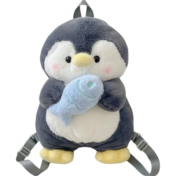 Cute Plush Penguin Backpacks Women Cartoon Fun Shoulder Bag Fashion Rucksack Kawaii Animal Knapsack