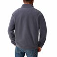 thumbnail image 2 of Men's 1/4 Zip Fleece Pullover Long Sleeve Stand Collar Fuzzy Sweater Sweatshirts with Pockets Solid Outerwear (2XL, Dark Gray), 2 of 5