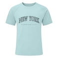 thumbnail image 5 of New York Graphic Tees for Men 2026 Summer Casual Short Raglan Sleeve Crewneck T Shirts Streetwear, 5 of 5