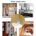 thumbnail image 5 of 100x Stair Dust Corners, Table Corner, Corner Protector, Decorative Corner for Furniture Hardware Triangle sticker, 5 of 5