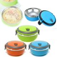 thumbnail image 1 of Hot Food Flask Stainless Steel Lunch Box Thermos Vacuum Insulated Trave Portable, 1 of 5