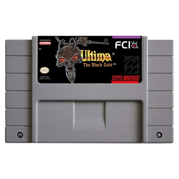 SNES Games Cartridge Ultima - The Black Gate