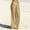 Khaki, variant on BRGZLK Women's Wide Leg Linen Pants Solid Color Drawstring Pleated Casual Soft Comfy Cotton Linen Long Pants with Pocket Wine M