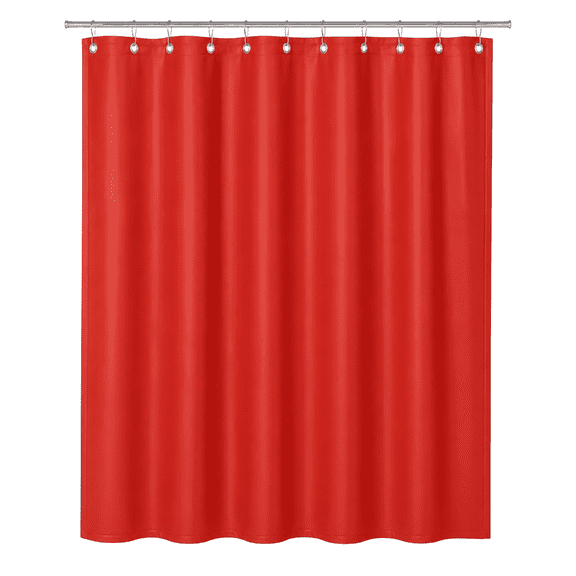 Dependable Industries Red 6G PEVA Shower Curtain Liner, 70 x 72 in