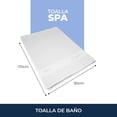 thumbnail image 3 of Toalla Baño Grande Spring Air 90x170cm Algodón Ultra Suave. - Blanco - Liso, 3 of 7