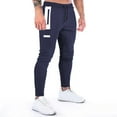 thumbnail image 2 of Inleife Mens Pants 2025 Men Fashion Solid Casual Elastic Waist With Pocket Trousers Sport Pants, 2 of 6