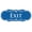 Blue, variant on Designer EXIT Sign - Black - Medium
