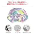 thumbnail image 5 of Disketp Sea Turtles Shower Caps,Reusable Shower Cap For Women, Double Layer Waterproof Hair Cap, Large Size For All Hair Lengths,For Girls Spa Home Salon Use, 5 of 9