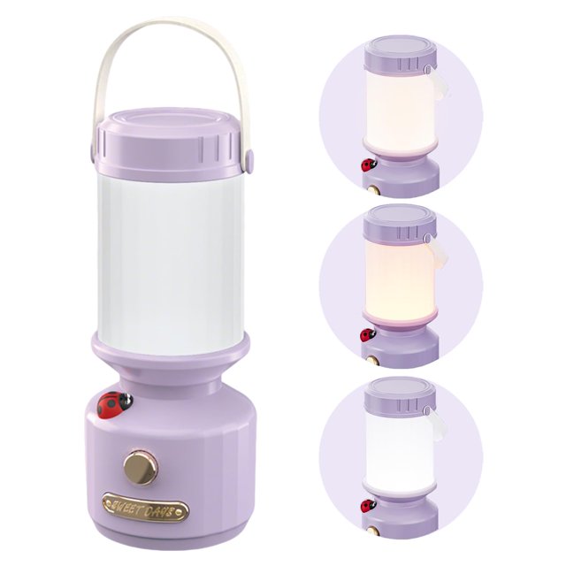 Linterna Infantil GDSZBYSM con 3 Colores Regulables y Carga USB-C Morada
