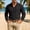 Black # Mens Shirts, variant on Vetsdori Mens Linen Shirts Long Sleeve Winter Work Button Up Pocket Casual Plain T-Shirts for Men Travel