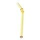 thumbnail image 3 of La Paja De Cristal Despeja La Paja Doblada Para El De Té - 1Pc Del Cepillo De Limpieza Amarillo Soledad Pajitas para beber reutilizables, 3 of 10