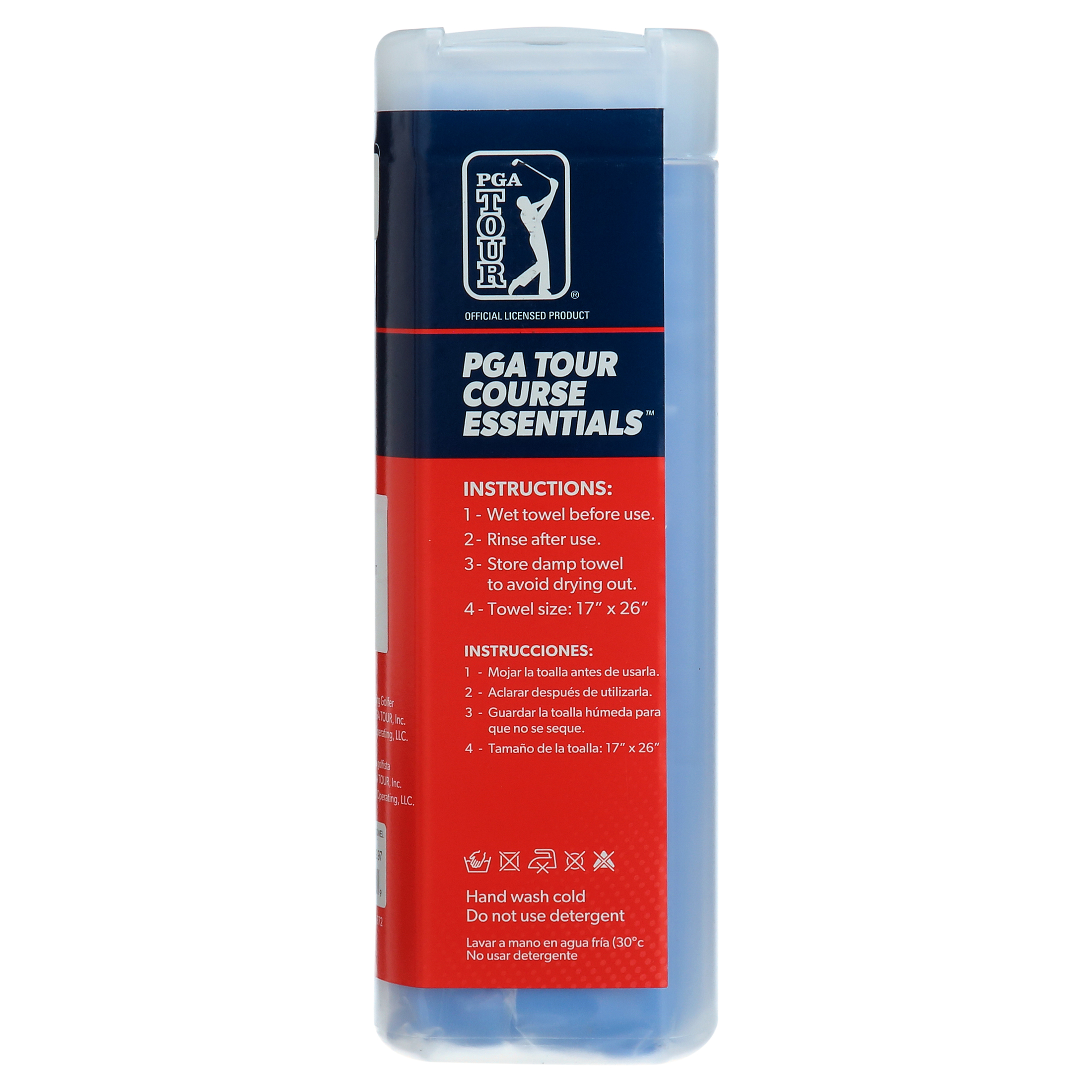 PGA TOUR Extra Absorbent Cooling Towel (17x26") - Instant Ice Relief for Golf & Sports