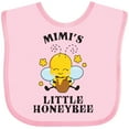 thumbnail image 3 of Inktastic Cute Bee Mimi's Little Honeybee with Stars Boys or Girls Baby Bib, 3 of 4
