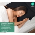 thumbnail image 3 of Royale Linens King Pillowcase Set of 2 - Bed Pillow Cover - 20" x 40" -Black Pillowcases - 1800 Brushed Microfiber, Wrinkle & Fade Resistant - Soft & Cozy- King Size Pillow Case (Black), 3 of 9