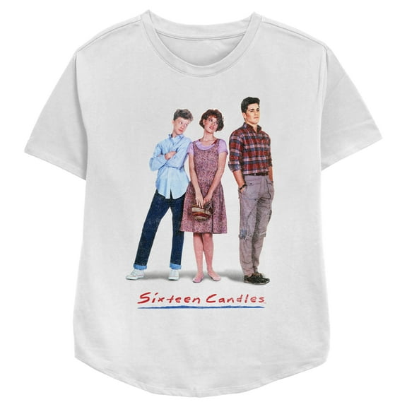 Women's Sixteen Candles Classic Movie Poster  Graphic Tee White Small
