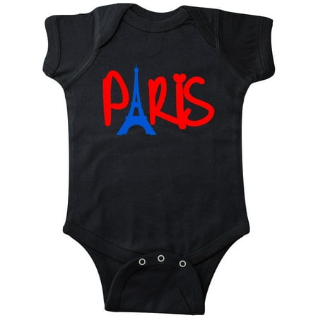 

Inktastic Red and Blue Paris with Eiffel Tower Gift Baby Boy or Baby Girl Bodysuit