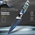 thumbnail image 2 of Kitchen Knives Stainless Steel Japanese Chef Knife Damascus Cleaver Santoku Steak Utility Paring Knifes with Unique Shell Handle with Giftbox, 2 of 5