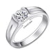 thumbnail image 3 of Anillos de corte redondo Moissanite Platino Chapado en Plata Anillo de compromiso de boda para las mujeres Anillo de promesa para su día, 3 of 8