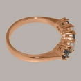 thumbnail image 3 of LBG British Made 9k Rose Gold Natural Sapphire & Opal Ladies Eternity Ring - 33 size options - Size 10, 3 of 6