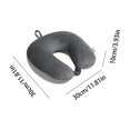 Travel Neck Pillow Memory Foam Airplane Pillow for Neck and Head