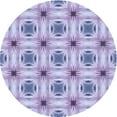 thumbnail image 1 of Ahgly Company Machine Washable Indoor Round Transitional Light Purple Area Rugs, 4' Round, 1 of 7