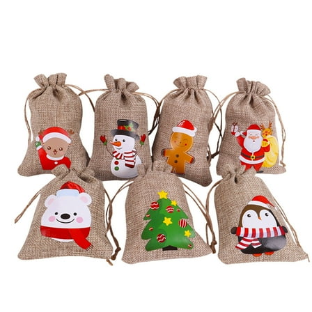 Soimiss 7PCS Mini Drawstring Bags Assorted Color Storage For Party Organizers