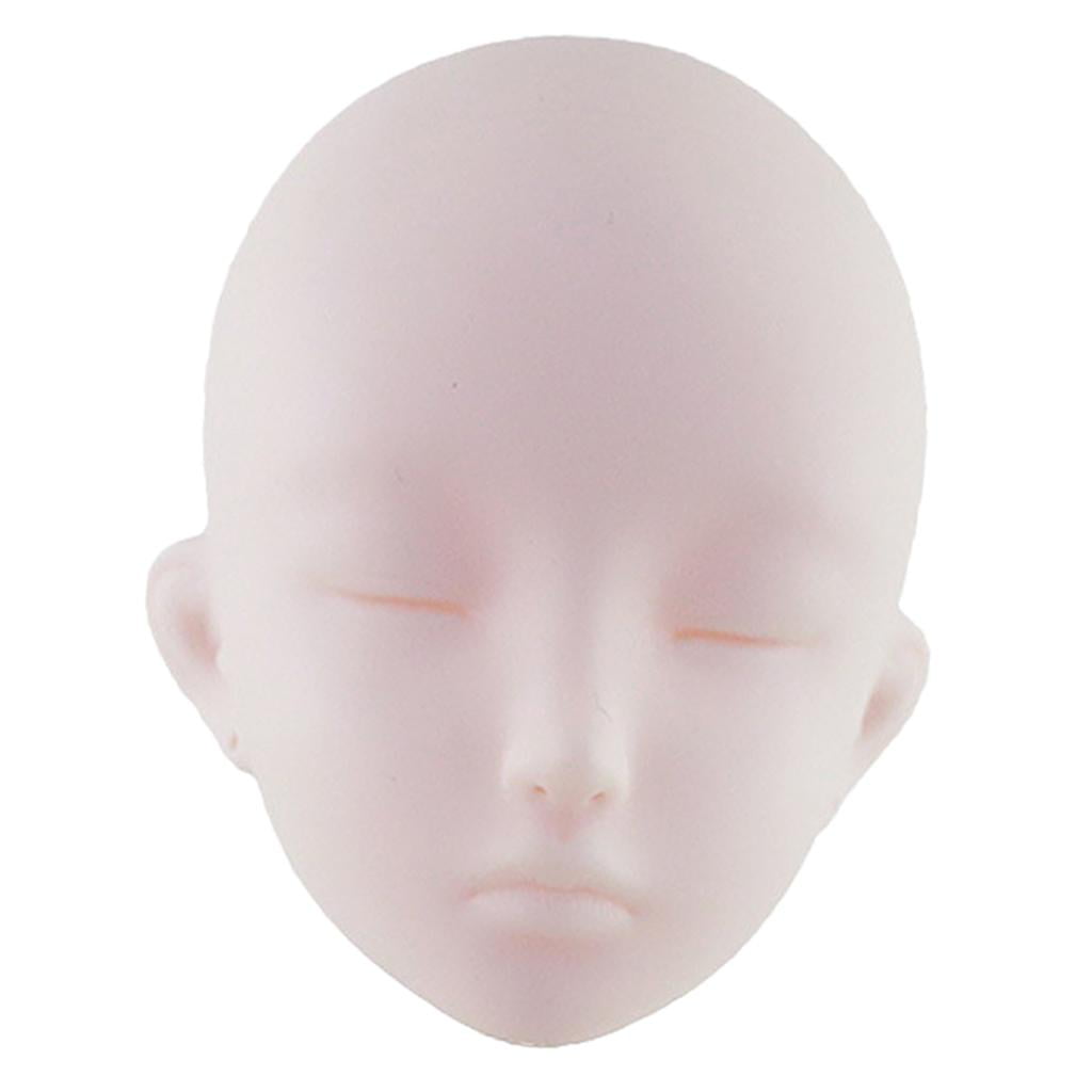 Female 1/3 Doll Head DIY Making Practice Makeup White Skin 60cm Doll