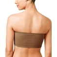 thumbnail image 2 of ToBeInStyle Women's Plus Size Removable Pads Ruched Bandeau Tube Bras, 2 of 2