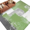 thumbnail image 3 of Sage Green Grey Oil Painting 8x10 Area Rugs, Abstract Modern Geometric Non-Skid Rubber Backing Large Rectangle Rugs - Living Room Bedroom Home Office, Indoor Floor Mat Carpets Washable Rug, 3 of 9
