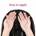 thumbnail image 4 of Halo Hair Extensions Curly Wavy Invisible Wire Extension Adjustable Fish Line Clip in Hairpiece 18 Inch for Women Heat-resistant Synthetic Fiber, 4 of 7