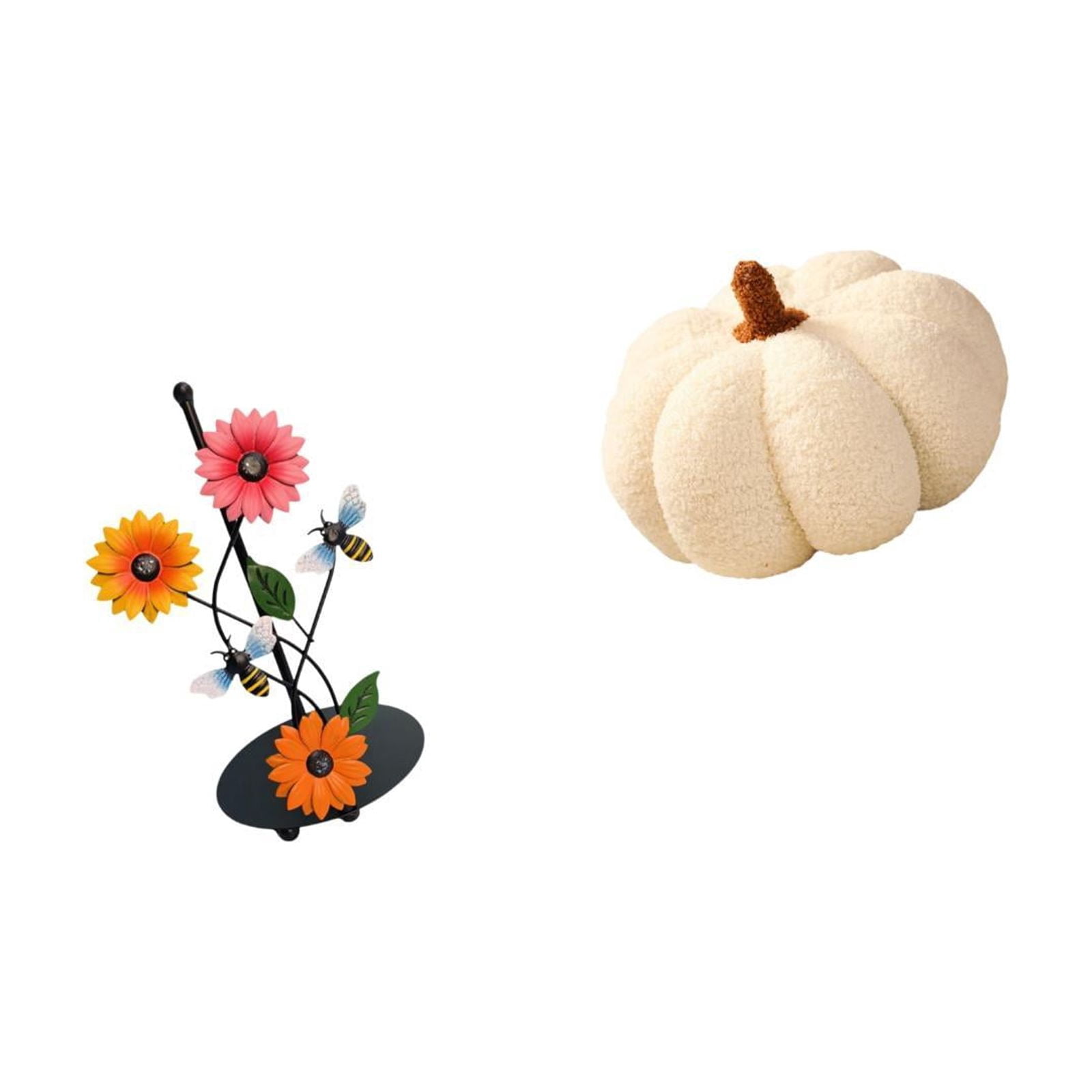 Fiocias Pumpkin Paper Towel Holder Dispenser Non Slip Vertical Tissue Holder Rack Stuffed Pillow Decoration Decorative Sofa Cushion for Home Bed Bedroom