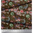 thumbnail image 2 of Soimoi Poly Georgette Fabric Paisley & Floral Artistic Print Fabric by the Yard 52 Inch Wide, 2 of 3