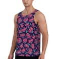 thumbnail image 3 of Rocae Rose Flowers for Men's Workout Tank Top Men's Running Tank Top Dry Fit Athletic Workout Tank TopsMedium, 3 of 9