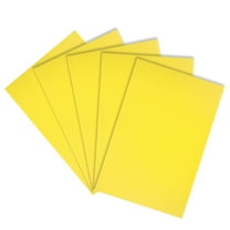 Unique Bargains Corrugated Plastic Sheets,8 Inch x 12 Inch,Waterproof Sign Blank Board Yellow 5pcs