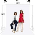thumbnail image 4 of White Photography Backdrop - 10 x 12 FT Polyester Backdrops for Photoshoot Background Screen for Photo Backdrop Video Photography Studio Photo Backgrounds Background Screen Parties, 4 of 6