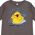 thumbnail image 4 of Inktastic Life's Ducky 2nd Birthday Boys or Girls Long Sleeve Toddler T-Shirt, 4 of 5