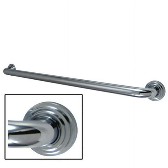 Kingston Brass  Milano 3 Layer Flange Grab Bar - Polished Chrome - 18 Inch
