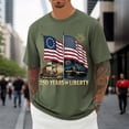 thumbnail image 3 of 250Th Anniversary Usa Shirt Men's T Shirts Graphic T Shirts Men's Casual Short Sleeve T Shirt Comfortable Breathable Tee for Daily Wear Couples Matching Outfit, 3 of 5