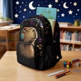 thumbnail image 3 of Yspwyqan Musical Capybara Backpack Set for Kids, 4Pcs 17 Inch 600D Polyester Kids Backpack and Lunch Box Set with Pencil Case for Elementary School, 3 of 7