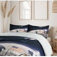 thumbnail image 6 of Ambesonne Space Duvet Cover Sets, Astronaut on Moon Mission, 2-Queen, Taupe Blue, 6 of 7