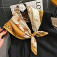 thumbnail image 3 of Silk Scarf for Women, 100% Mulberry Silk, 65x65cm Square, Head & Neck Scarf,65,As Picture, 3 of 5
