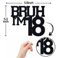 thumbnail image 2 of Cake Topper ZACHAKO negro con brillo Bruh, tengo 18, 2 of 7