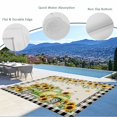 thumbnail image 3 of Sunflowers Outdoor Rug for Patio/Deck/Porch, Non-Slip Large Area Rug 4 x 6 Ft, Spring Farmhouse Vintage Truck Leaf Black Plaid Indoor Outdoor Rugs Washable Area Rugs, Camping Rug Carpet Runner, 3 of 8