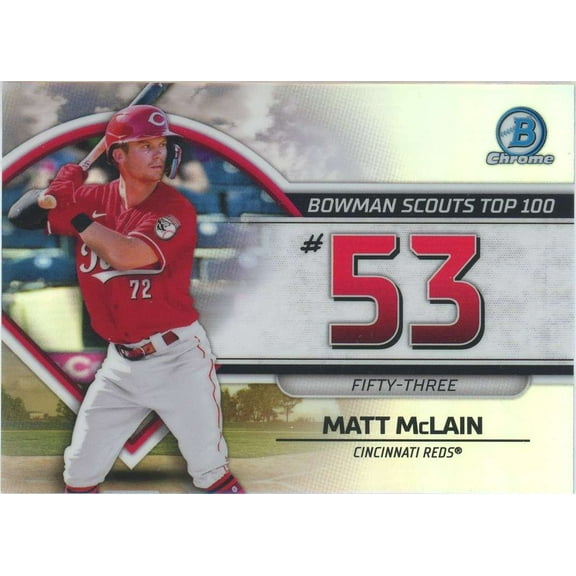 MLB 2023 Bowman Scouts Top 100    Matt McLain BTP-53 (Rookie)