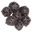 thumbnail image 3 of Juego de dados huecos de 7 uds, juego de dados poliédricos de Metal grabado con balanceo portátil de cobre para juegos de mesa manchados de sangre, 3 of 5