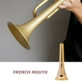 thumbnail image 5 of Universal Gold/Silver Copper Alloy French Horn Mouthpiece Instrument Replacement Mouthpiece for Horn, 5 of 5