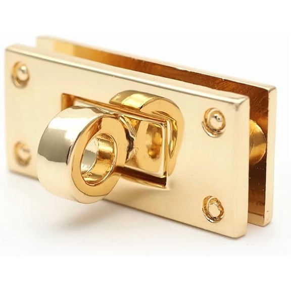 1pc 1-3/8" Twist Locks Purse Closure Clasp Turn Lock for Bag Purse Making Accessories L70 (Gold)