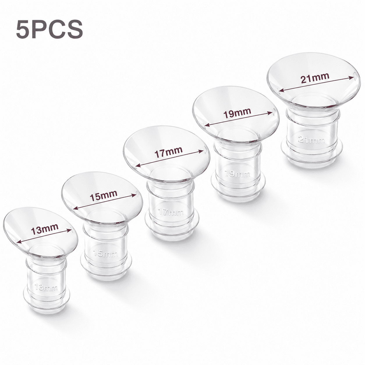 Flange Inserts 19mm for Medela,Spectra 24mm Shields/Flanges,Compatible with Momcozy S12 Pro/S9 Pro/S9/S12 Wearable Breast Pump,Reduce 24mm Nipple Tunnel Down to 19mm,4PCS