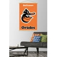 thumbnail image 2 of MLB Baltimore Orioles - Retro Logo Wall Poster with Wooden Magnetic Frame, 22.375" x 34", 2 of 3