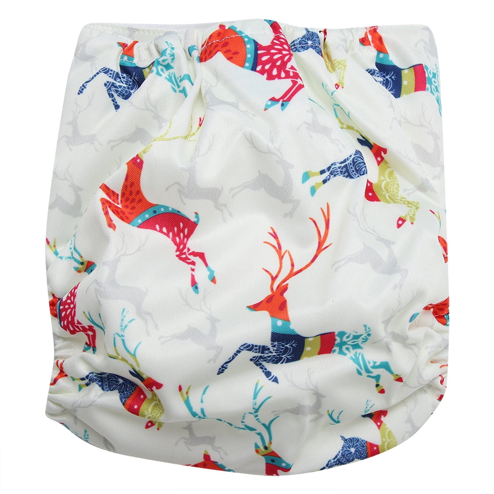 Mgaxyff Reusable Infant Swim Diaper Washable Pocket Cloth Hook Loop